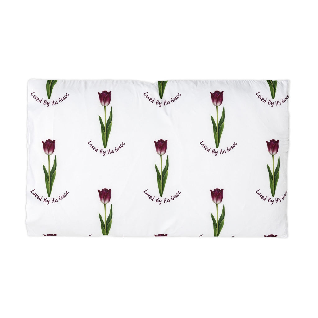 Loved By His Grace Tulip Microfiber Pillowcase