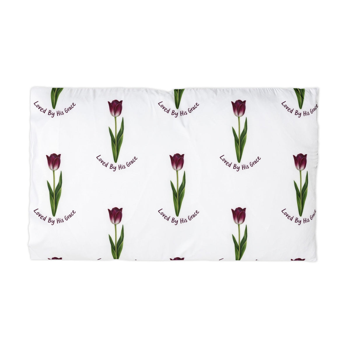 Loved By His Grace Tulip Microfiber Pillowcase