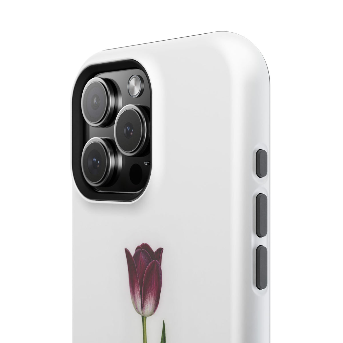 Impact-Resistant Phone Case — “Loved By His Grace” Tulip Design