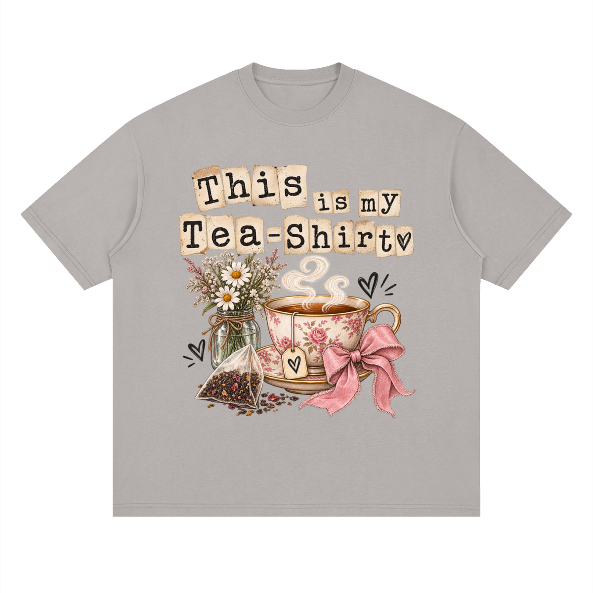 Streetwear Loose Drop Shoulder T-Shirt Teashirt typography