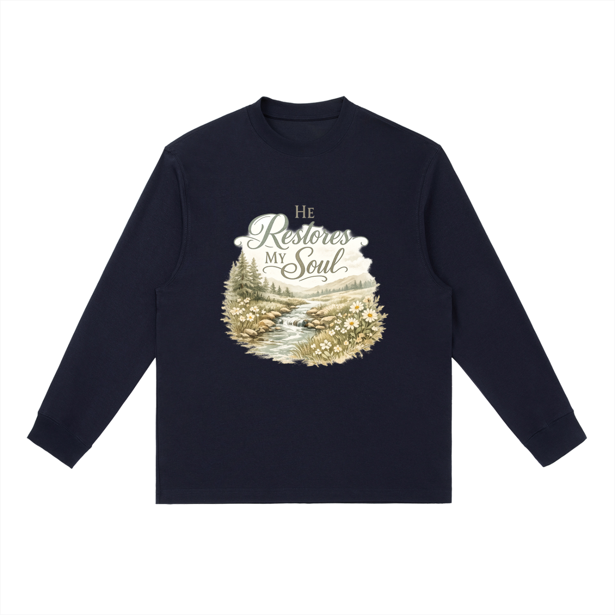 Essential Crewneck Long-Sleeve T-Shirt