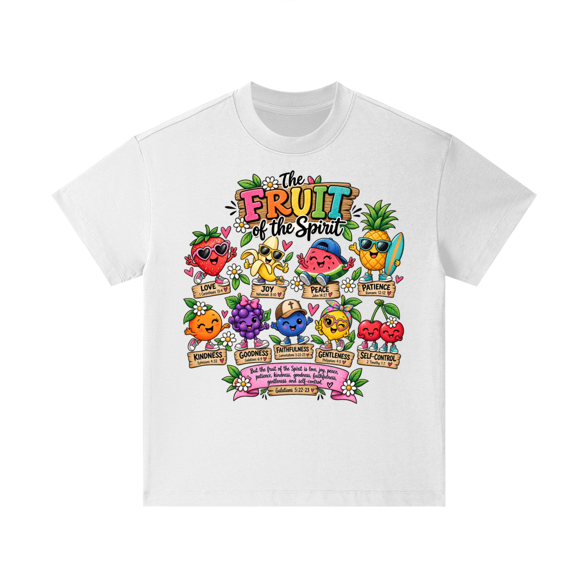 Pure Cotton Essential Kids T-Shirt the fruits of the spirit