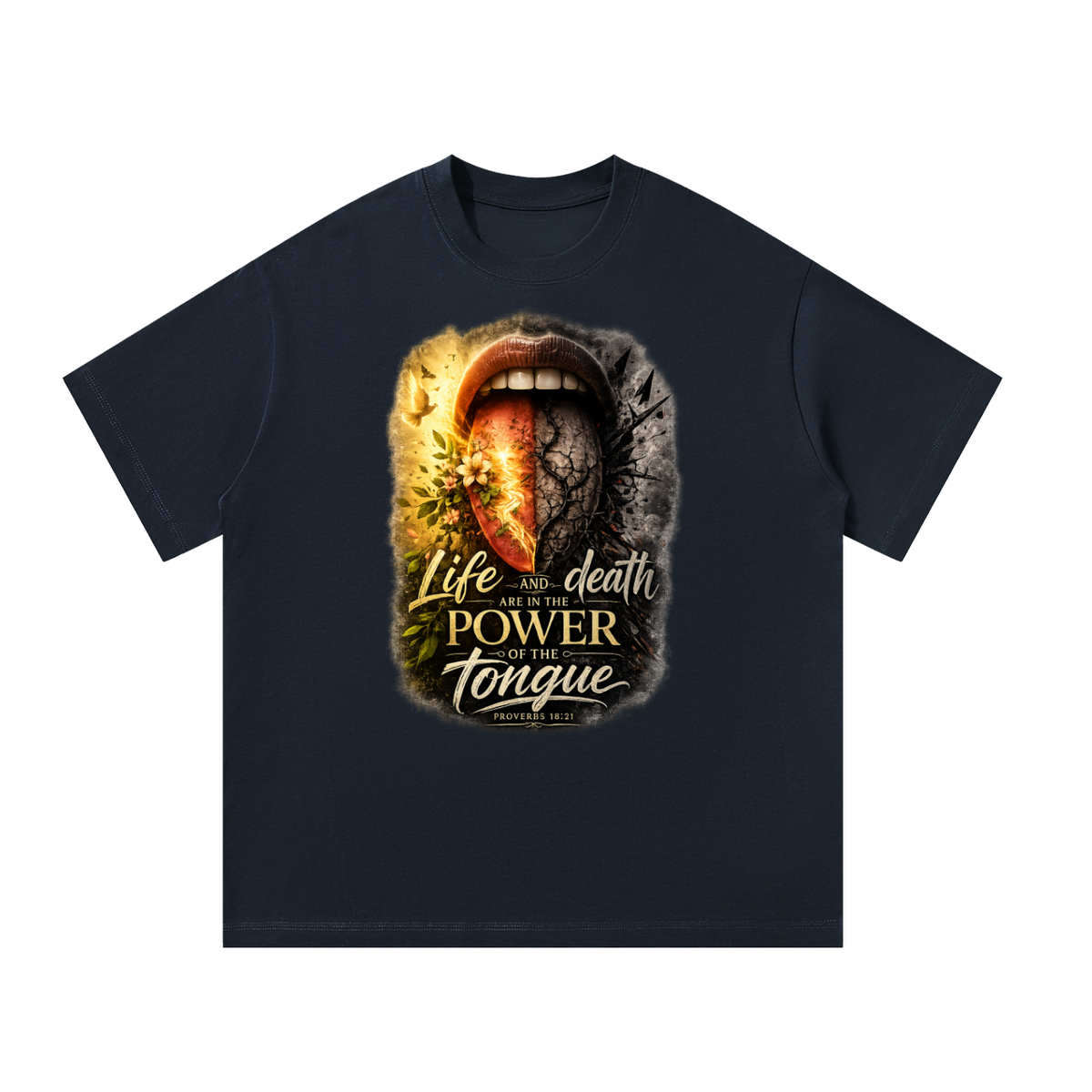 Unisex Oversized T-Shirt life and death power of tongue