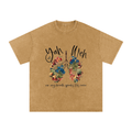 Snow Washed Oversized Cotton T-Shirt