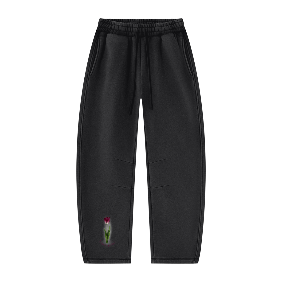 Unisex Vintage Wash Barrel Leg Fleece Sweatpants