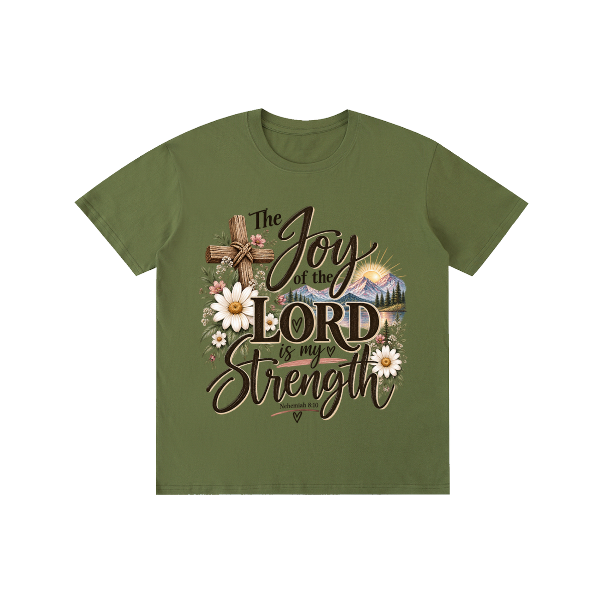 Pure Cotton Unisex T-Shirt The Joy of The Lord is my strength