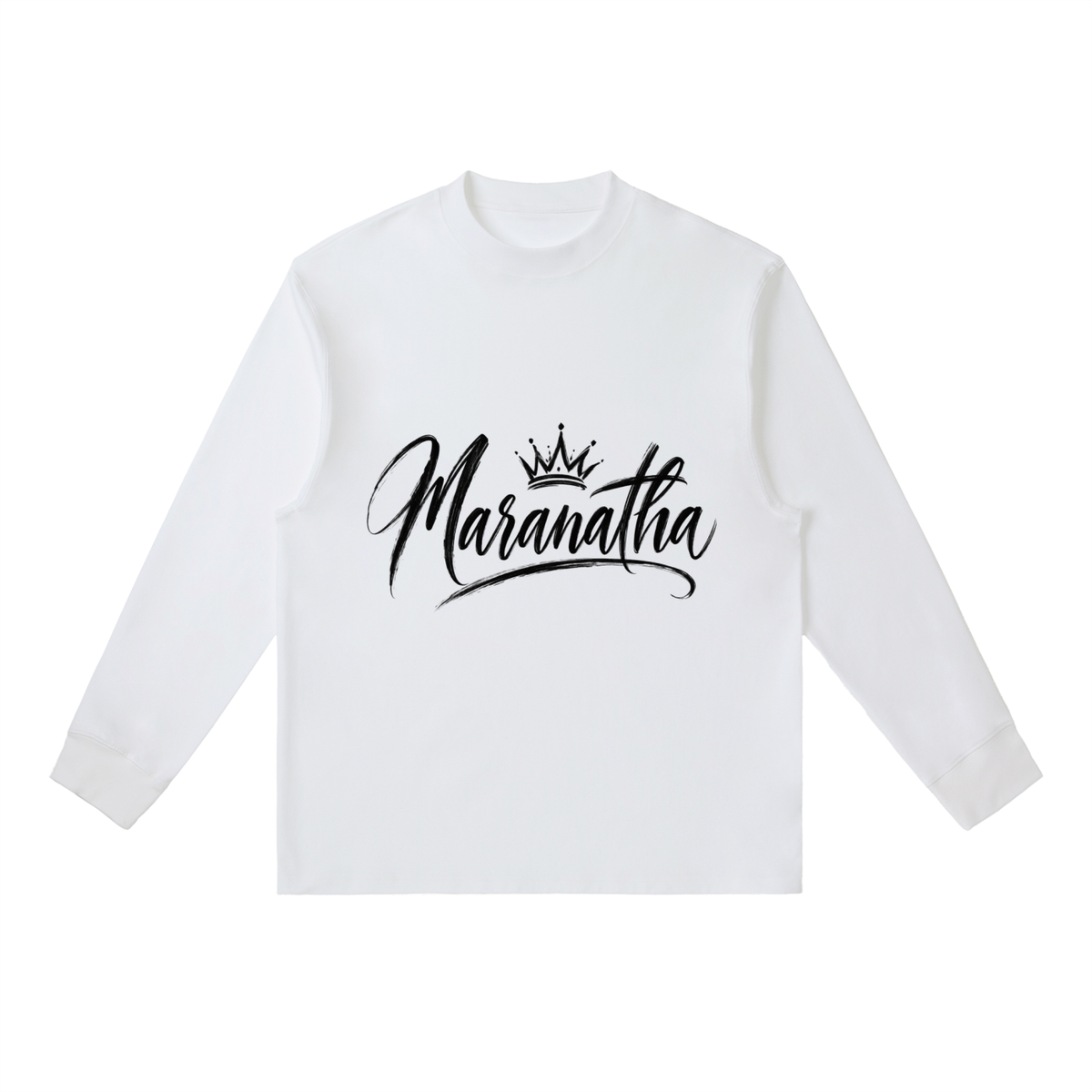 Essential Crewneck Long-Sleeve T-Shirt Maranatha