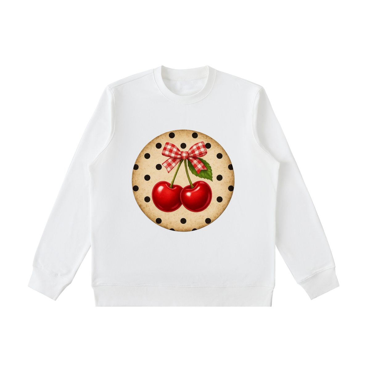 Essential Heavyweight Crewneck  Sweatshirt cherry vintage