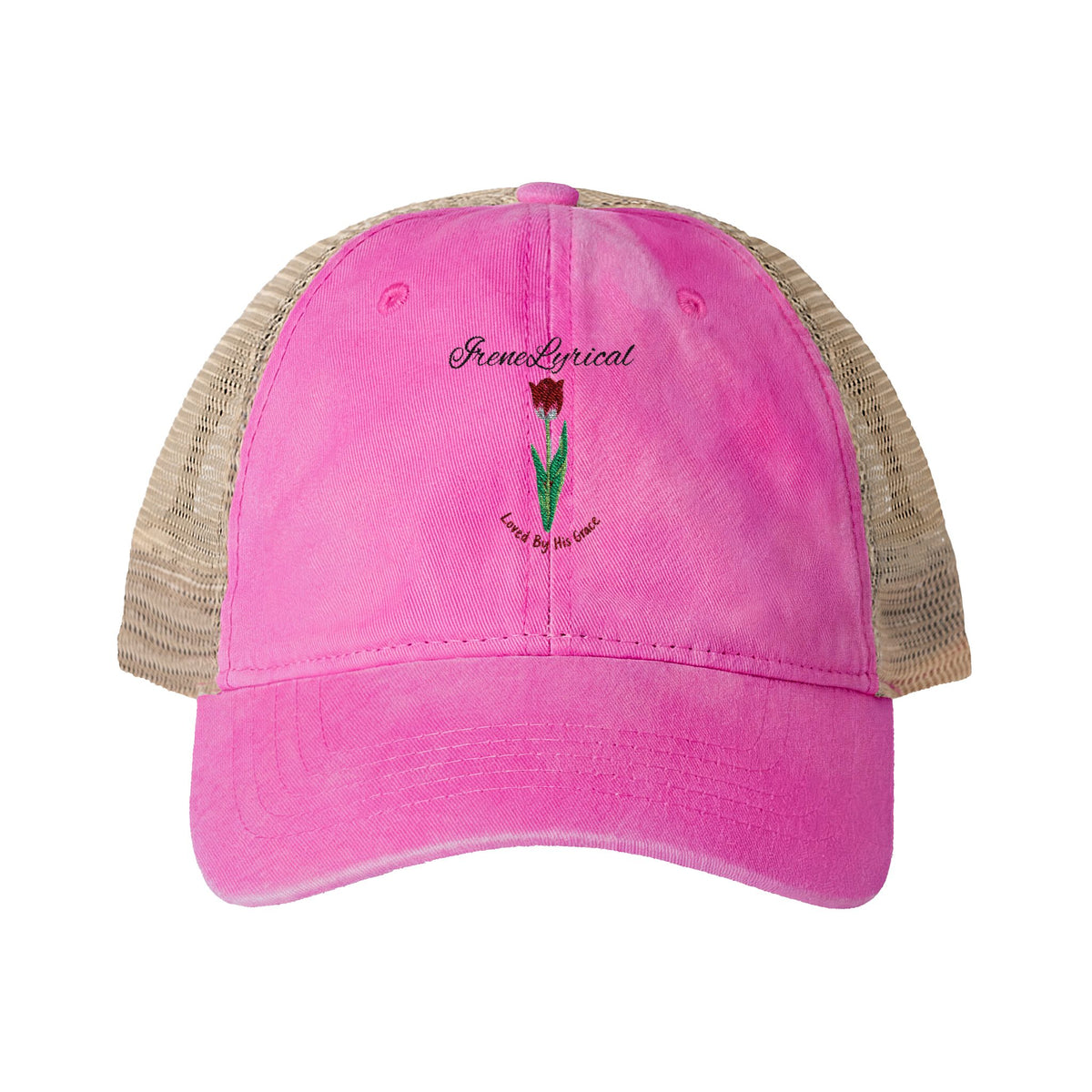 Irene Lyrical Tulip Women's Washed Mesh-Back Cap