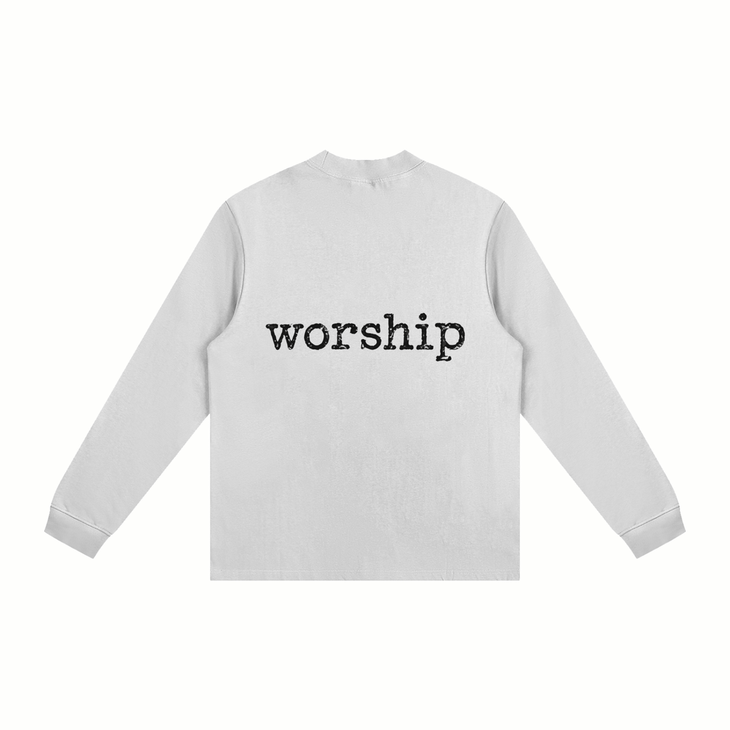 Essential Non-Shrink Mock Neck Sweatshirt Praise and worship
