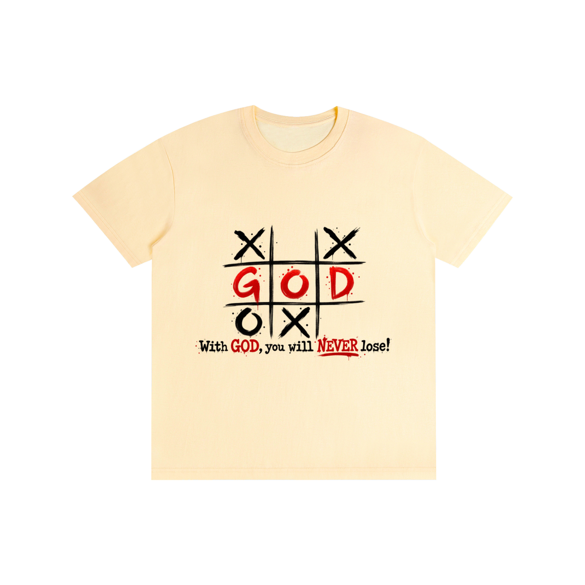 Pure Cotton Unisex T-Shirt With God you never lose