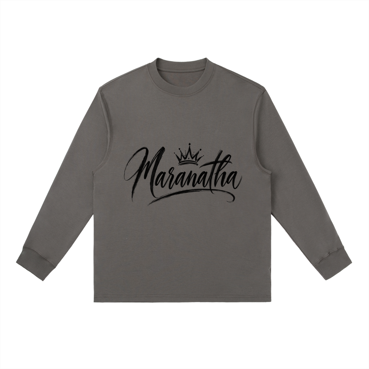 Essential Crewneck Long-Sleeve T-Shirt Maranatha