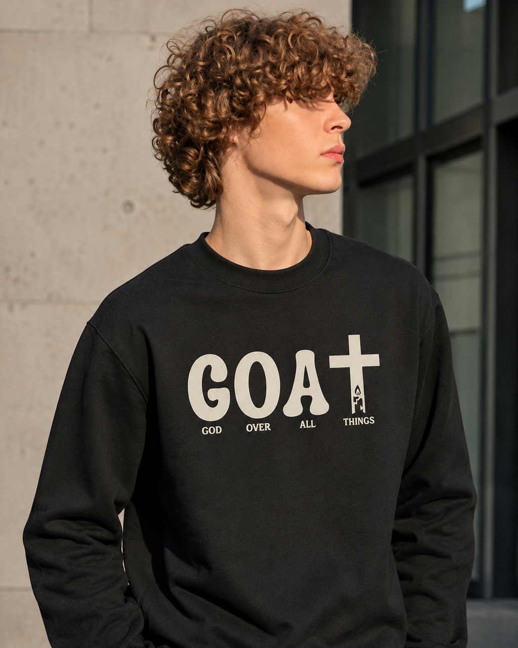Essential Crewneck Long-Sleeve T-Shirt GOAT