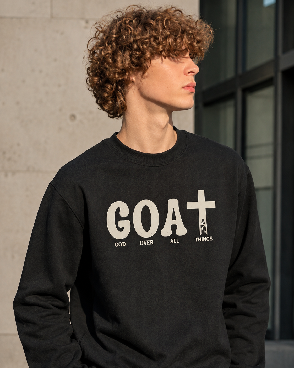 Essential Crewneck Long-Sleeve T-Shirt GOAT