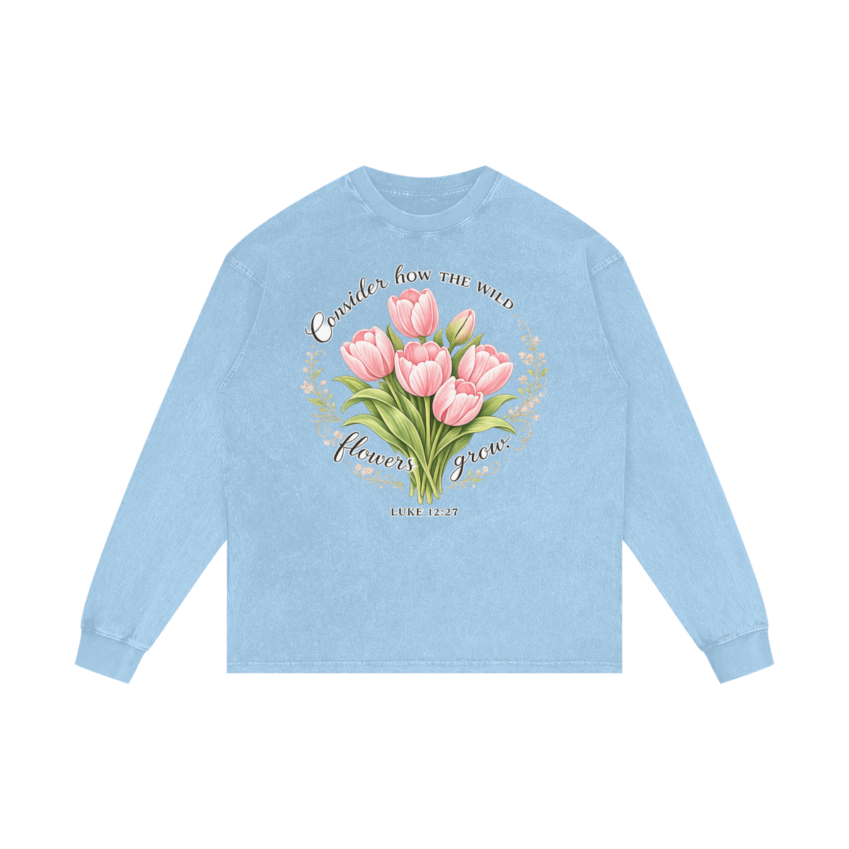 Acid Wash Oversize Long Sleeve T-Shirt
