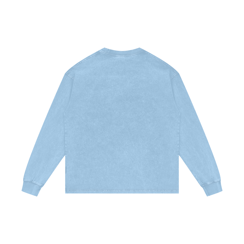 Acid Wash Oversize Long Sleeve T-Shirt Grace looks good on you