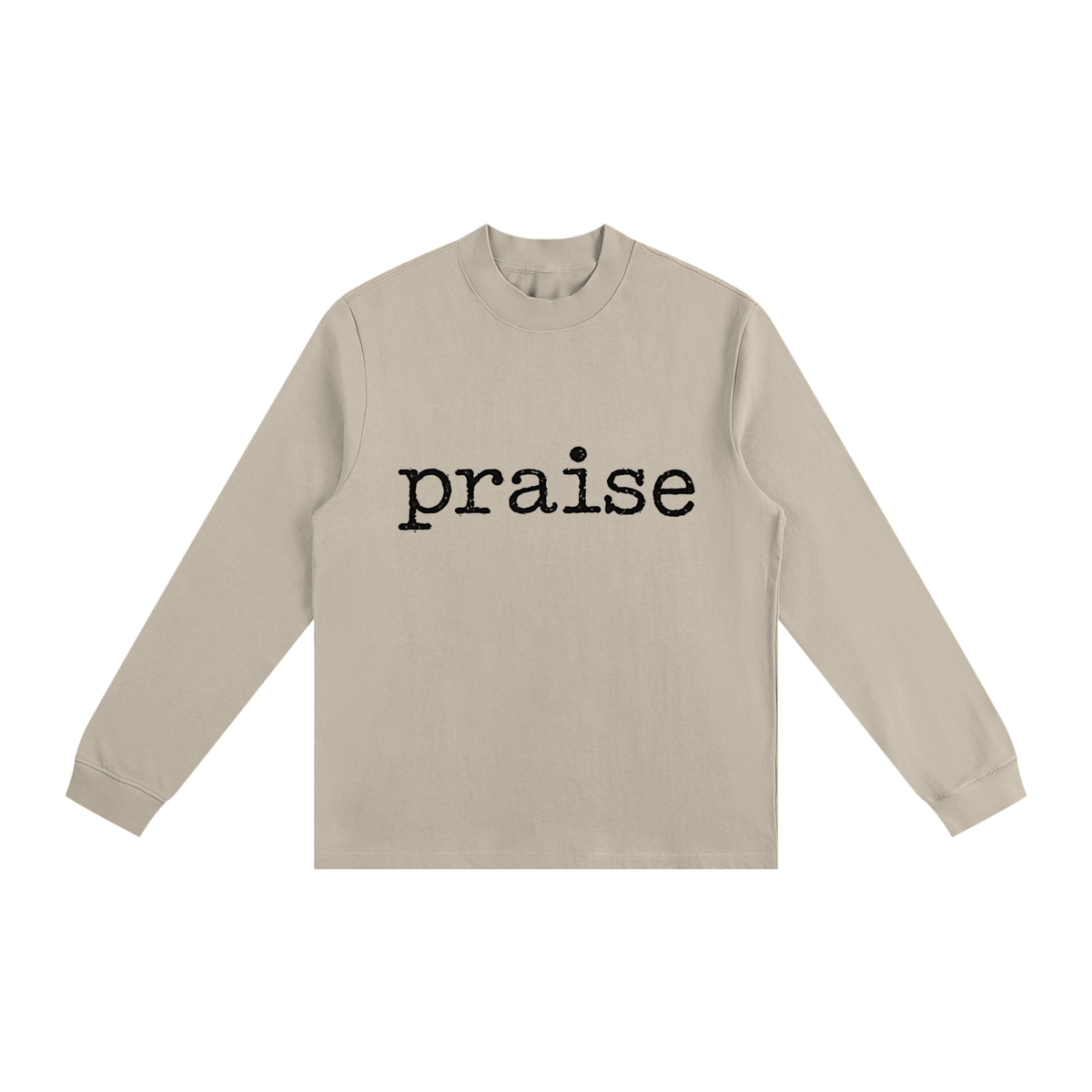 Essential Non-Shrink Mock Neck Sweatshirt Praise and worship