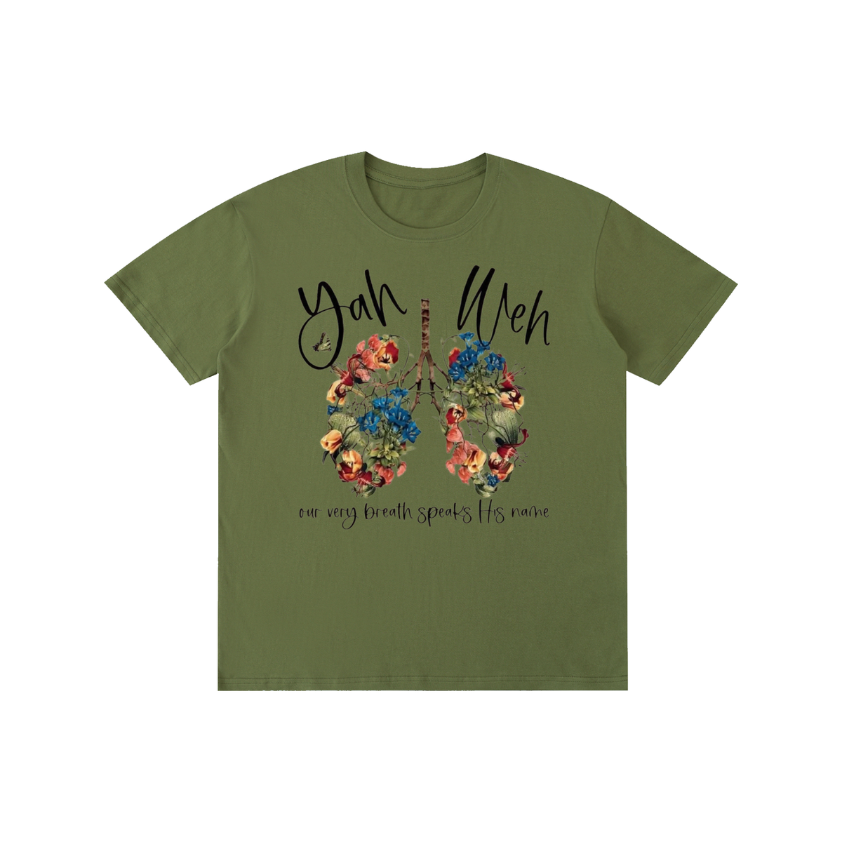 Pure Cotton Unisex T-Shirt Yahweh lungs