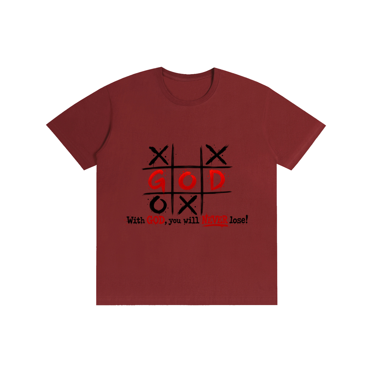 Pure Cotton Unisex T-Shirt With God you never lose