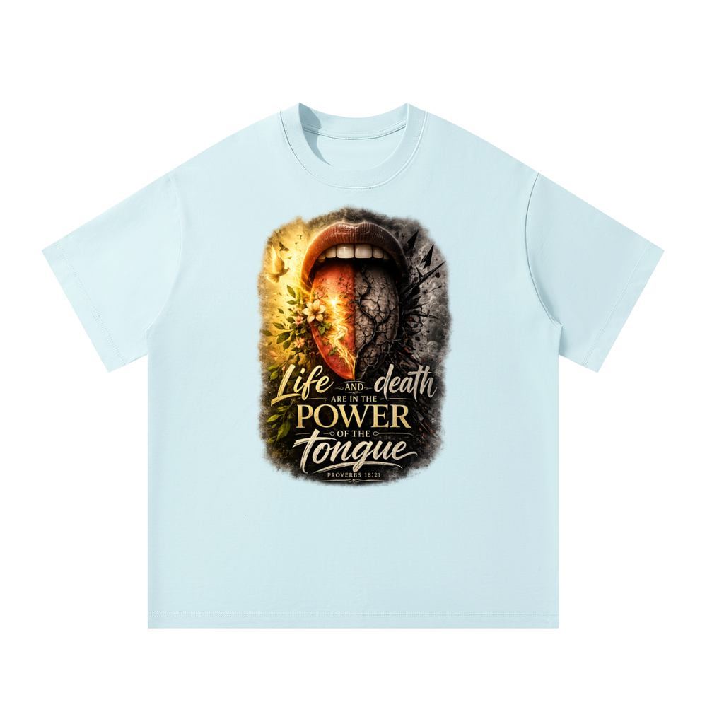 Unisex Oversized T-Shirt life and death power of tongue