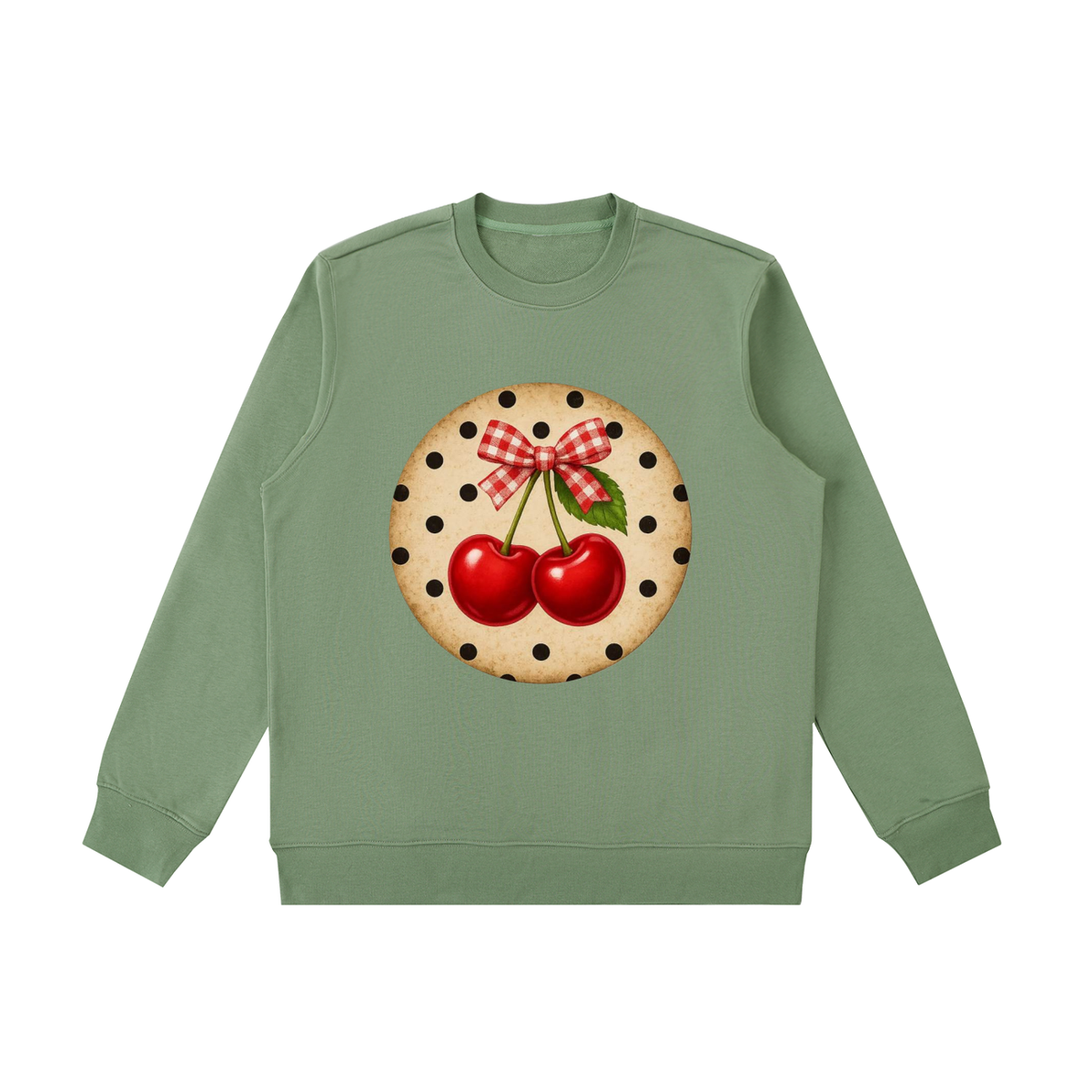 Essential Heavyweight Crewneck  Sweatshirt cherry vintage