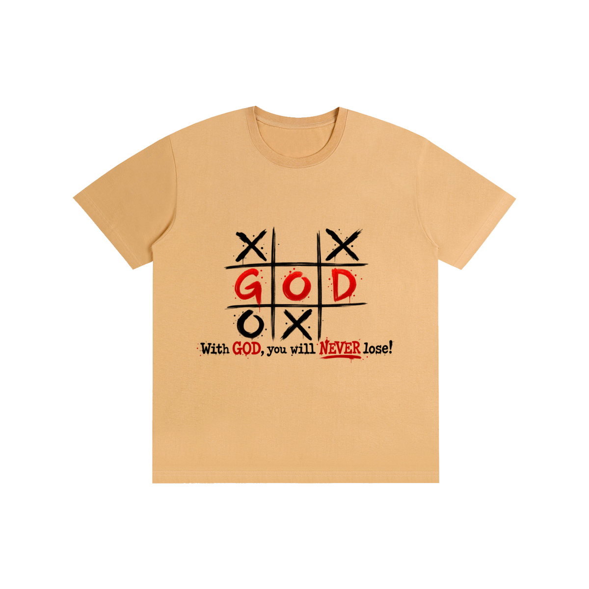 Pure Cotton Unisex T-Shirt With God you never lose