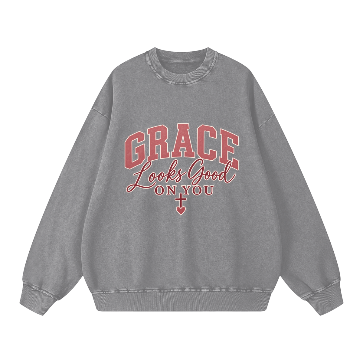 Snow Washed Oversized Sweatshirt