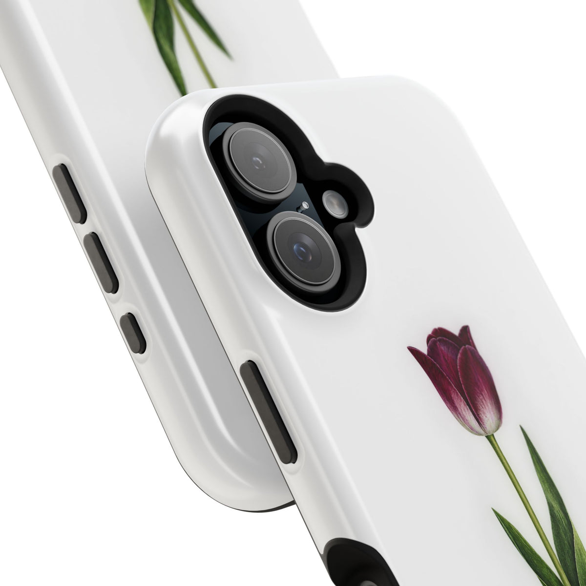Impact-Resistant Phone Case — “Loved By His Grace” Tulip Design