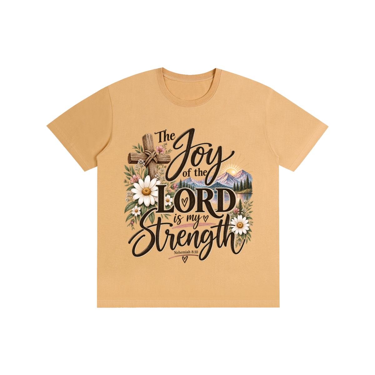 Pure Cotton Unisex T-Shirt The Joy of The Lord is my strength