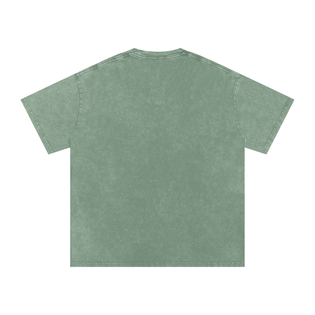 Snow Washed Oversized Cotton T-Shirt Go Deeper