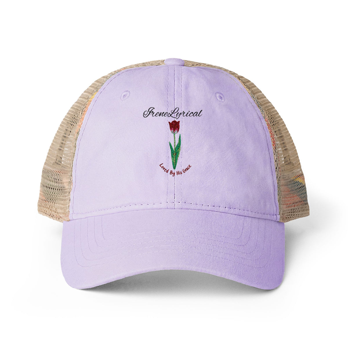 Irene Lyrical Tulip Women's Washed Mesh-Back Cap