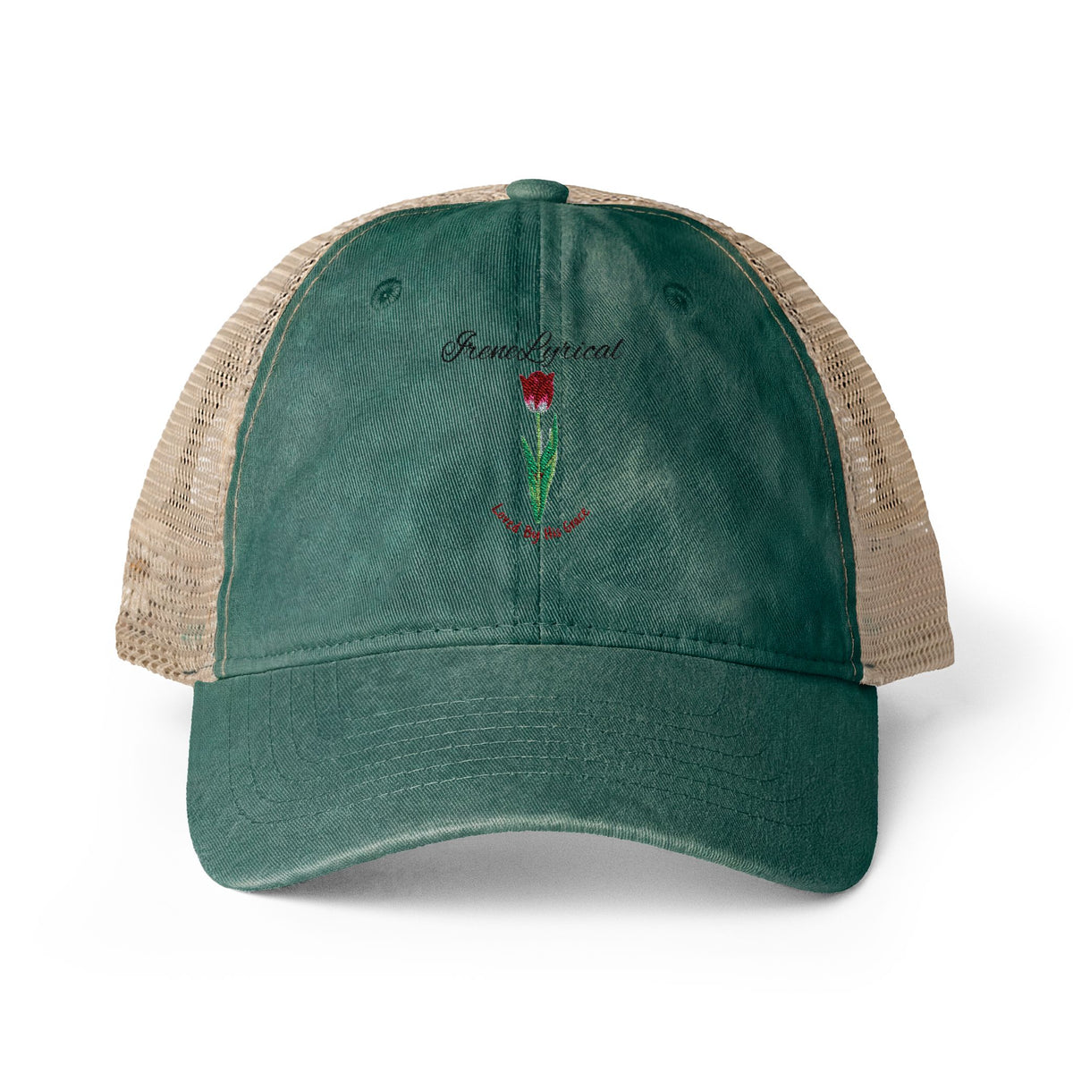 Irene Lyrical Tulip Women's Washed Mesh-Back Cap