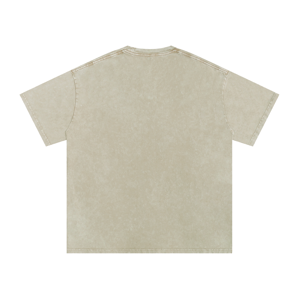 Snow Washed Oversized Cotton T-Shirt Be the light Christmas