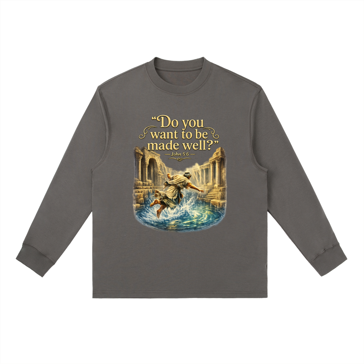 Essential Crewneck Long-Sleeve T-Shirt