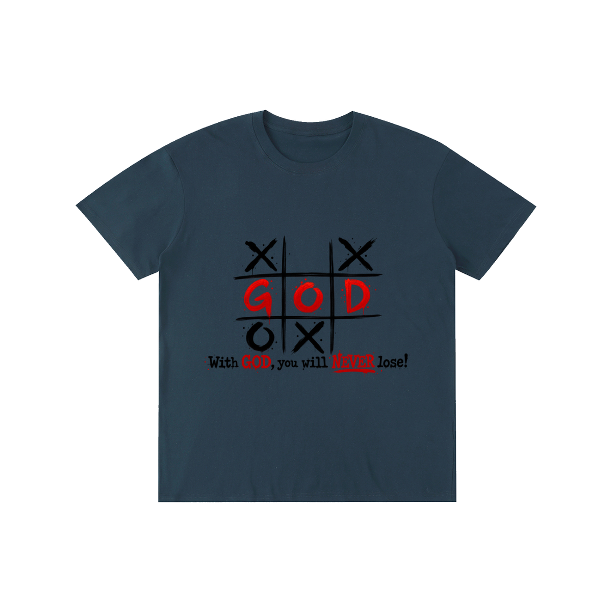 Pure Cotton Unisex T-Shirt With God you never lose