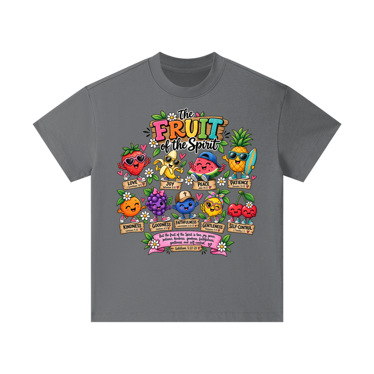 Pure Cotton Essential Kids T-Shirt the fruits of the spirit