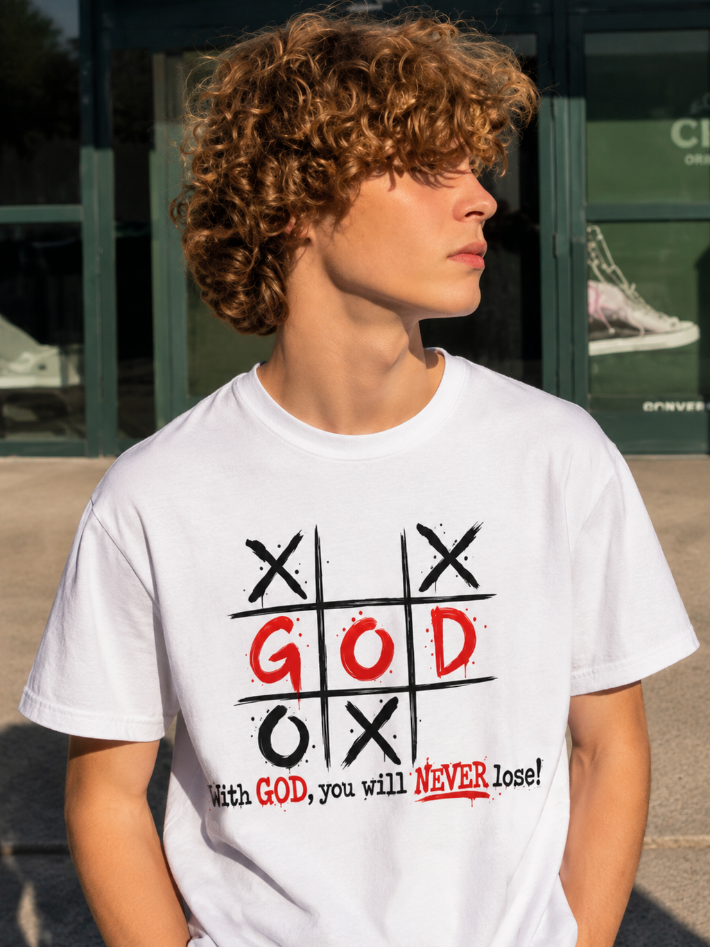 Pure Cotton Unisex T-Shirt With God you never lose