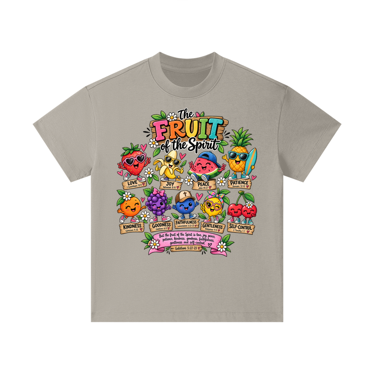 Pure Cotton Essential Kids T-Shirt the fruits of the spirit