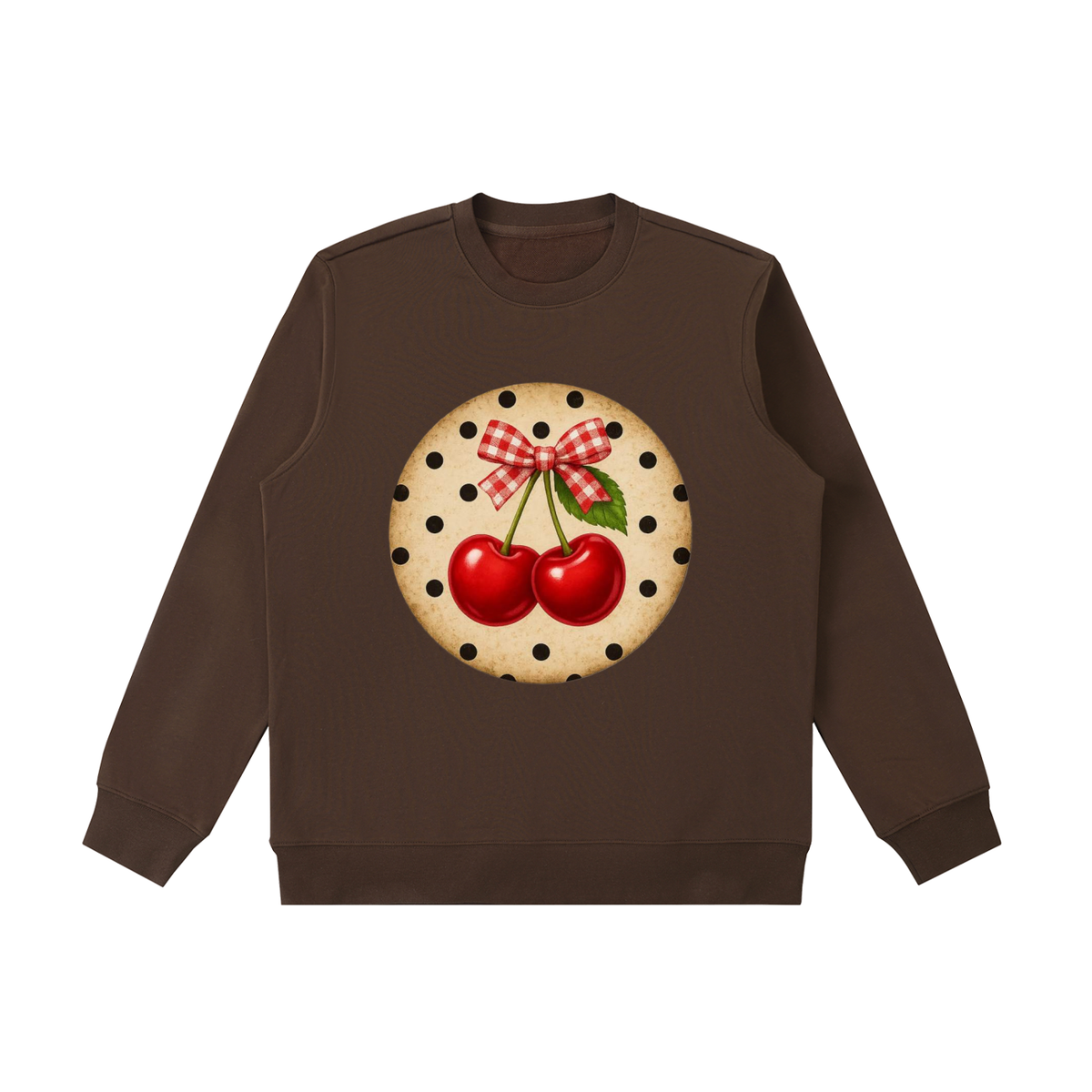 Essential Heavyweight Crewneck  Sweatshirt cherry vintage