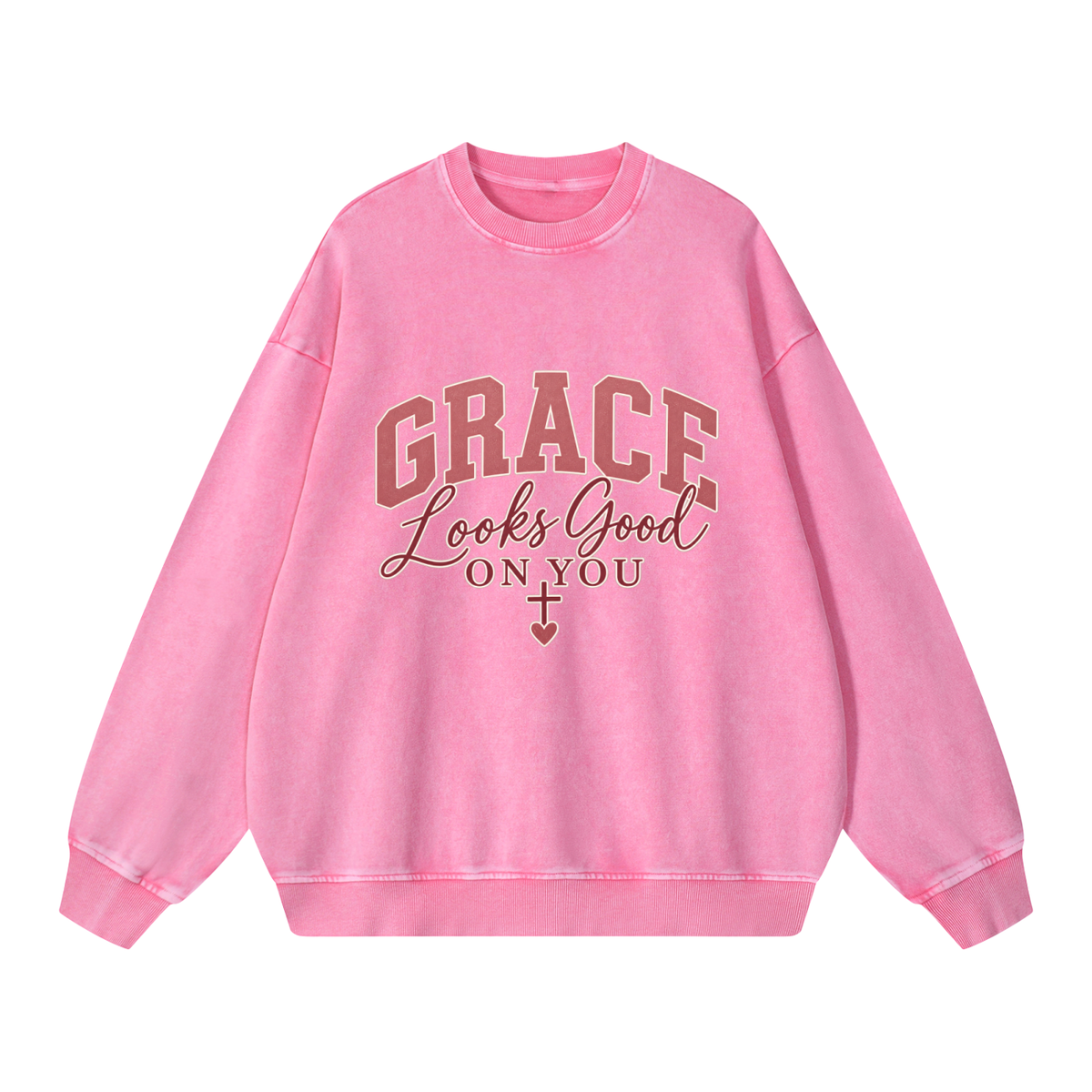 Snow Washed Oversized Sweatshirt