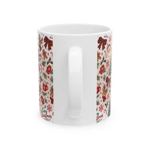 Christmas Cozy Vibes Ceramic Mug (11oz, 15oz)