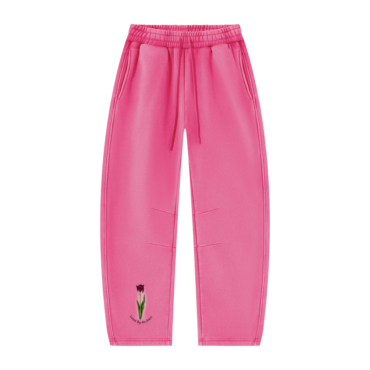 Unisex Vintage Wash Barrel Leg Fleece Sweatpants