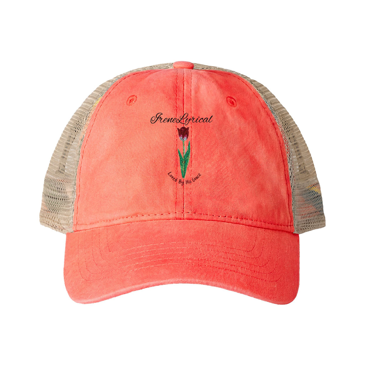 Irene Lyrical Tulip Women's Washed Mesh-Back Cap