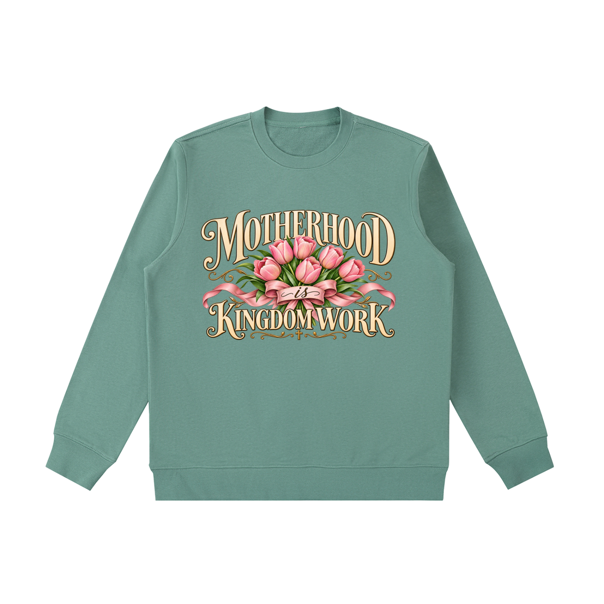 Essential Heavyweight Crewneck  Sweatshirt Motherhood is Kingdom Work