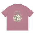 Streetwear Loose Drop Shoulder T-Shirt Consider the lilies