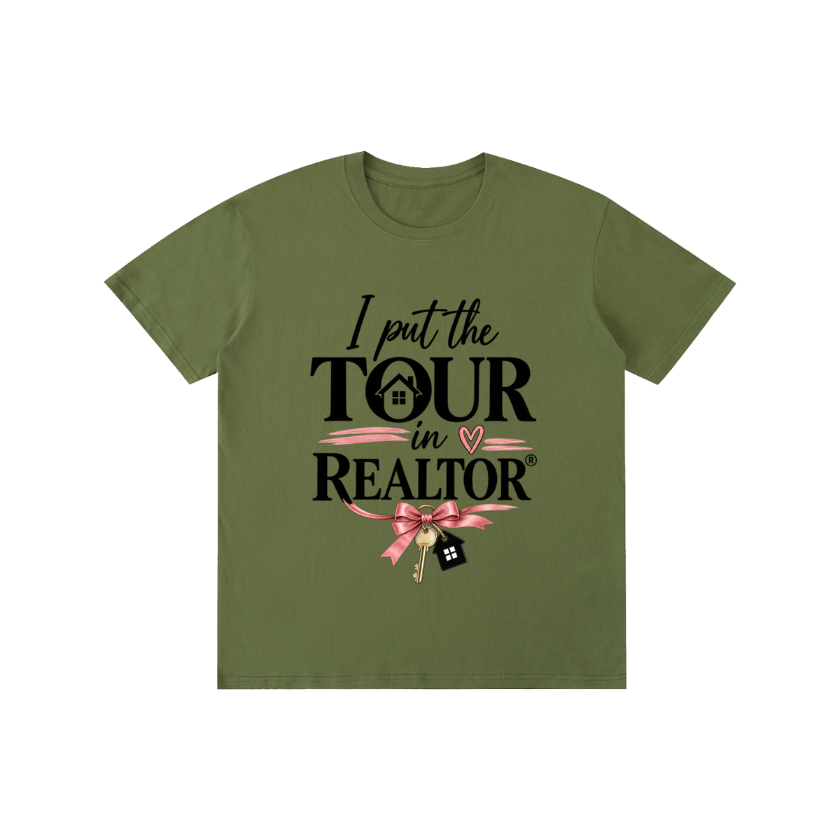Pure Cotton Unisex T-Shirt I put the tour in REALATOUR