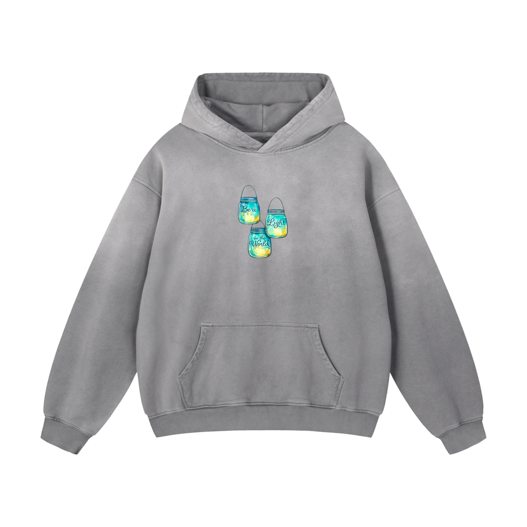 Heavyweight Sunfade Oversized Hoodie be the light to the world