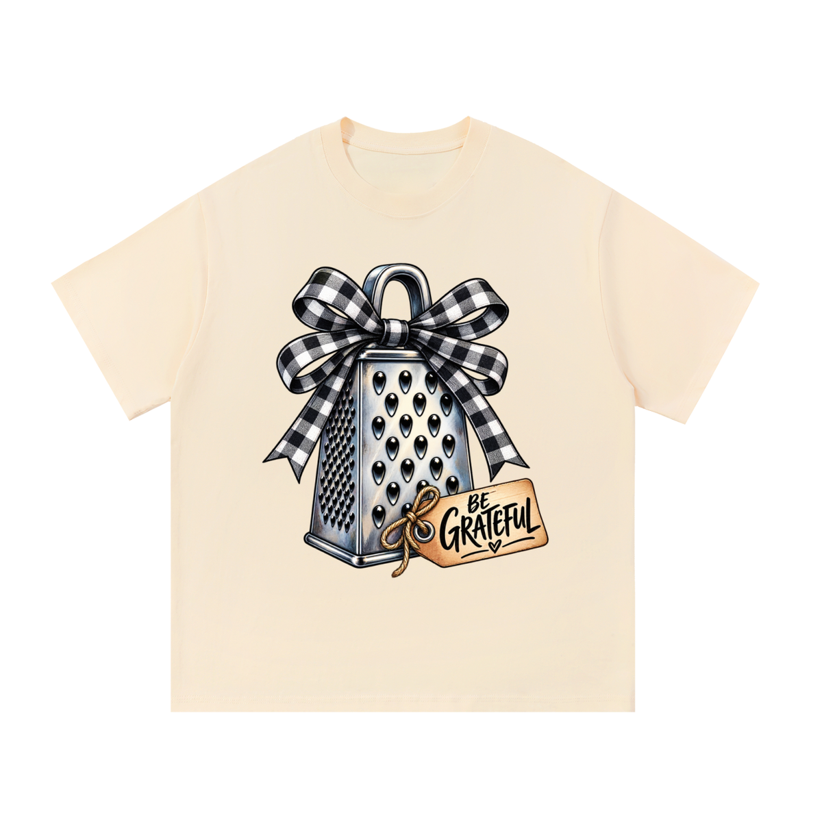 Essential Cotton T-Shirt Be grateful