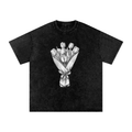 Snow Washed Oversized Cotton T-Shirt