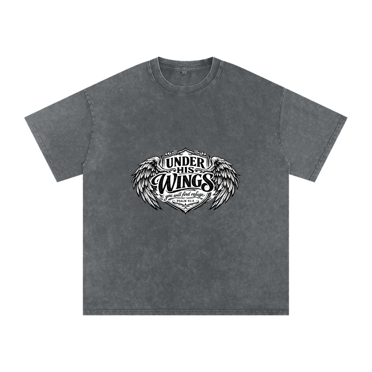 Snow Washed Oversized Cotton T-Shirt